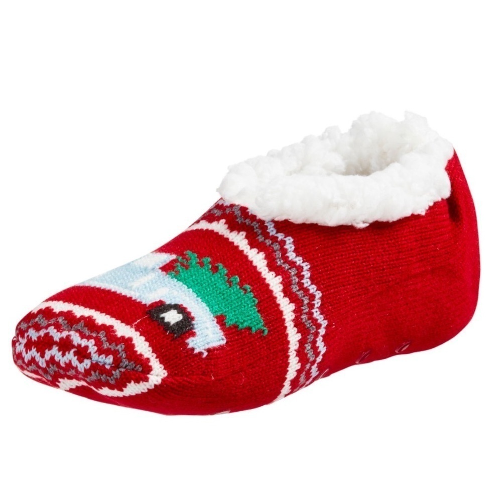 NWT Northeast Outfitters Neo Cozy Cabin Christmas Tree Vintage Truck Slippers